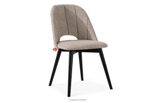 TINO, https://konsimo.de/kollektion/tino/ Polsterstuhl boucle dunkelbeige/schwarz dunkelbeige/schwarz - Foto