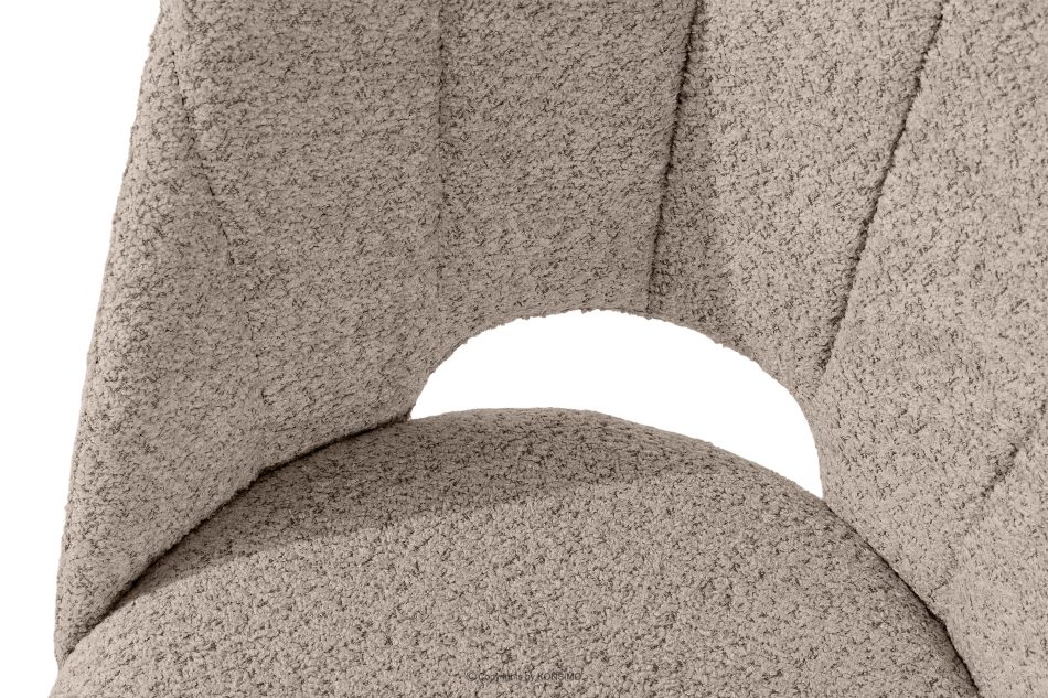 TINO Polsterstuhl boucle dunkelbeige/schwarz dunkelbeige/schwarz - Foto 5