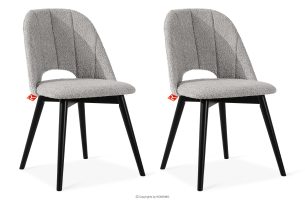 TINO, https://konsimo.de/kollektion/tino/ Polsterstuhl boucle stahl/schwarz 2 tlg. stahl/schwarz - Foto