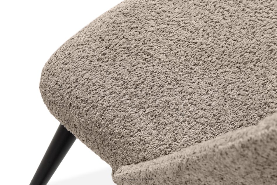 TINO Polsterstuhl boucle dunkelbeige/schwarz 2 tlg. dunkelbeige/schwarz - Foto 7