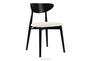 RABI, https://konsimo.de/kollektion/rabi/ Holz-Boucle-Stuhl weiß/schwarz weiß/schwarz - Foto