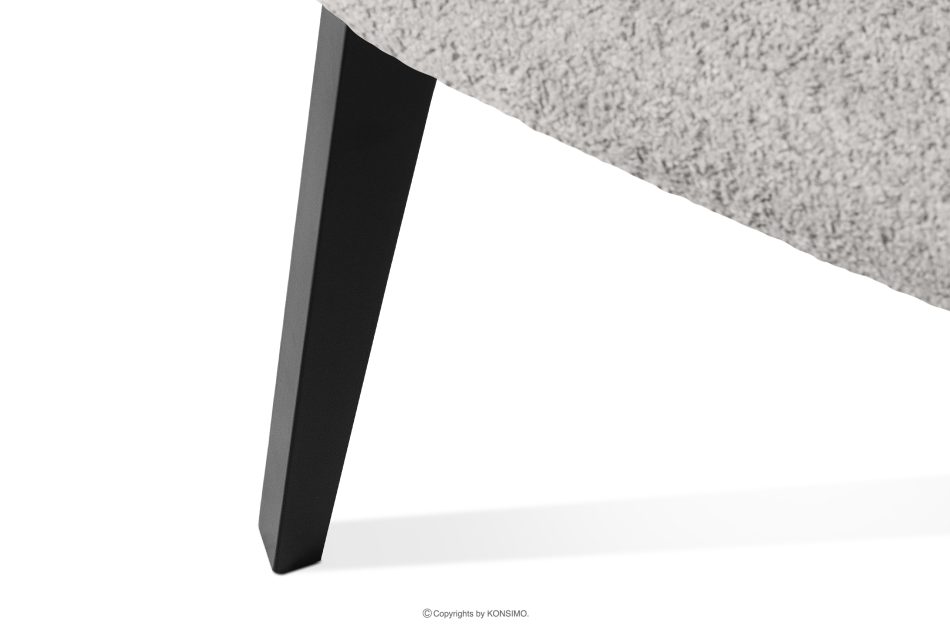 VINIS Moderner Holzstuhl mit Bouclestoff Stahl/Schwarz Stahl/Schwarz - Foto 7