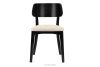 VINIS Moderner Holzstuhl aus Bouclestoff hellbeige/schwarz hellbeige/schwarz - Foto 3