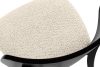VINIS Moderner Holzstuhl aus Bouclestoff hellbeige/schwarz hellbeige/schwarz - Foto 5