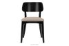 VINIS Moderner Holzstuhl mit Bouclestoff dunkelbeige/schwarz dunkelbeige/schwarz - Foto 3
