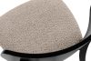 VINIS Moderner Holzstuhl mit Bouclestoff dunkelbeige/schwarz dunkelbeige/schwarz - Foto 5