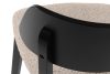 VINIS Moderner Holzstuhl mit Bouclestoff dunkelbeige/schwarz dunkelbeige/schwarz - Foto 6
