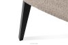 VINIS Moderner Holzstuhl mit Bouclestoff dunkelbeige/schwarz dunkelbeige/schwarz - Foto 8