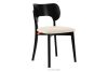 LYCO Holzstuhl Stoff Boucle hellbeige/schwarz hellbeige/schwarz - Foto 1