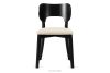 LYCO Holzstuhl Stoff Boucle hellbeige/schwarz hellbeige/schwarz - Foto 3