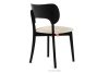 LYCO Holzstuhl Stoff Boucle hellbeige/schwarz hellbeige/schwarz - Foto 4