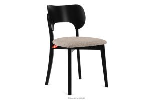 LYCO, https://konsimo.de/kollektion/lyco/ Holzstuhl Stoff Boucle dunkelbeige/schwarz dunkelbeige/schwarz - Foto
