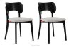 LYCO Holzstuhl Stoff Boucle Stahl/Schwarz 2 Stk. Stahl/Schwarz - Foto 1