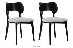 LYCO, https://konsimo.de/kollektion/lyco/ Holzstuhl Stoff Boucle Stahl/Schwarz 2 Stk. Stahl/Schwarz - Foto