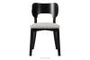 LYCO Holzstuhl Stoff Boucle Stahl/Schwarz 2 Stk. Stahl/Schwarz - Foto 4