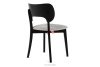 LYCO Holzstuhl Stoff Boucle Stahl/Schwarz 2 Stk. Stahl/Schwarz - Foto 5