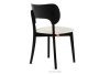 LYCO Holzstuhl Stoff Boucle weiß/schwarz 2 Stck. weiß/schwarz - Foto 5