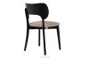 LYCO Holzstuhl Stoff Boucle dunkelbeige/schwarz 2 tlg. dunkelbeige/schwarz - Foto 5