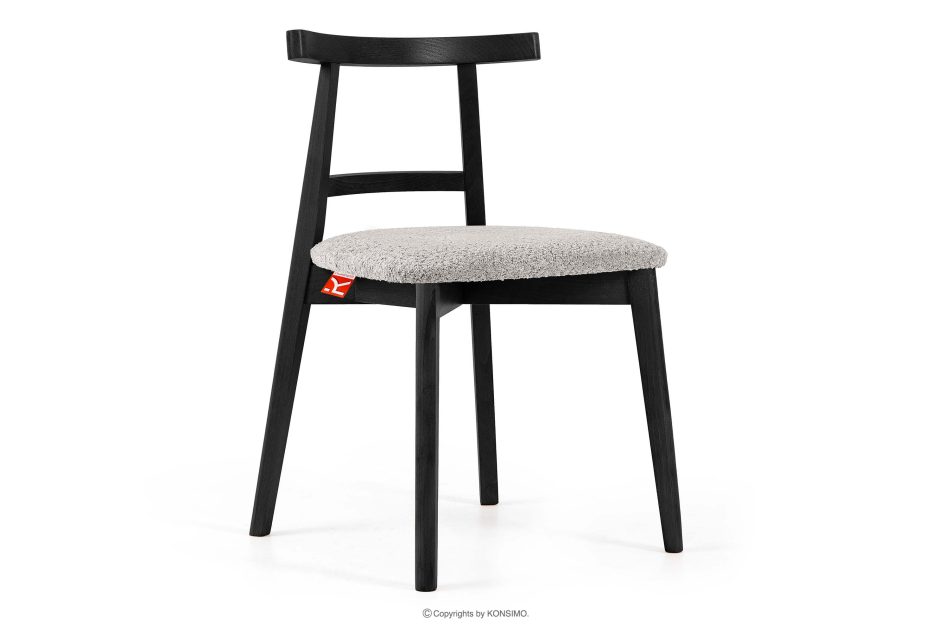 LILIO Vintage-Boucle-Stuhl Stahl/Schwarz Stahl/Schwarz - Foto 0