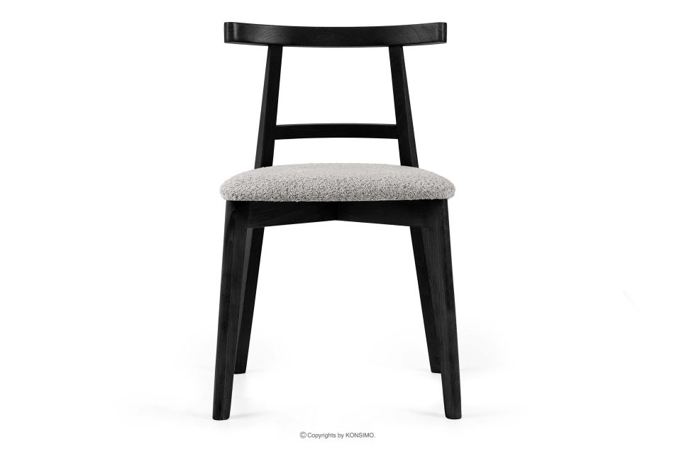 LILIO Vintage-Boucle-Stuhl Stahl/Schwarz Stahl/Schwarz - Foto 2