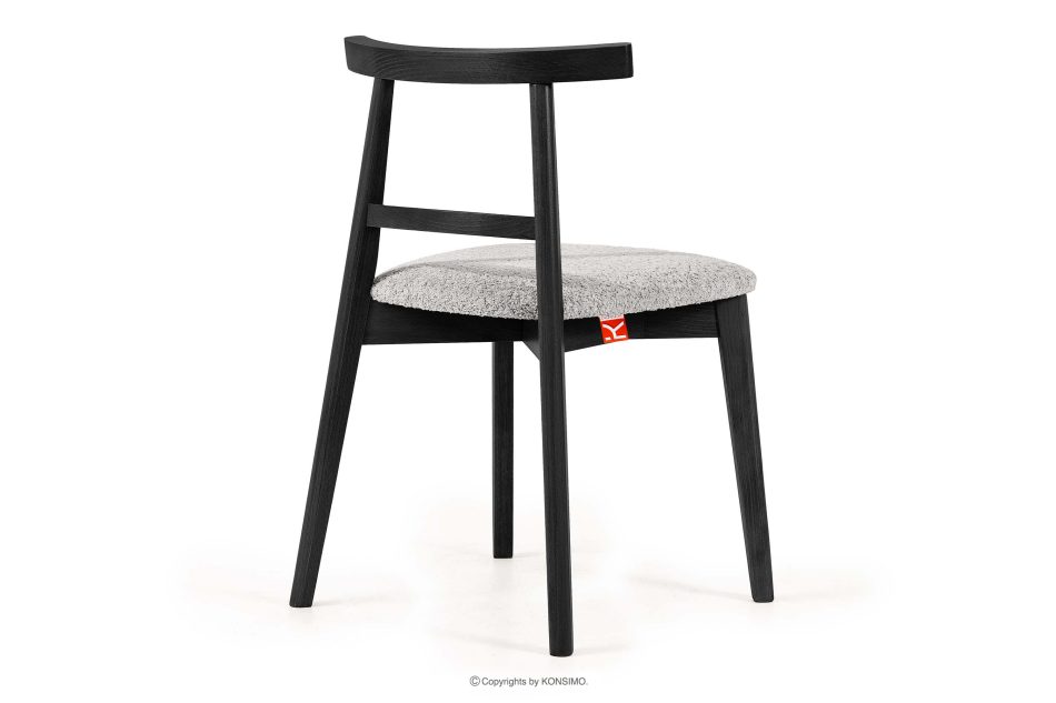 LILIO Vintage-Boucle-Stuhl Stahl/Schwarz Stahl/Schwarz - Foto 3