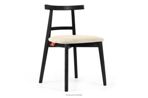 LILIO, https://konsimo.de/kollektion/lilio/ Vintage-Boucle-Stuhl hellbeige/schwarz hellbeige/schwarz - Foto