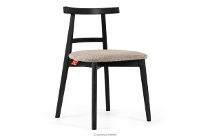 LILIO, https://konsimo.de/kollektion/lilio/ Vintage-Boucle-Stuhl dunkelbeige/schwarz dunkelbeige/schwarz - Foto