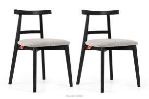 LILIO, https://konsimo.de/kollektion/lilio/ Vintage Boucle Stuhl Stahl/Schwarz 2 Stk. Stahl/Schwarz - Foto