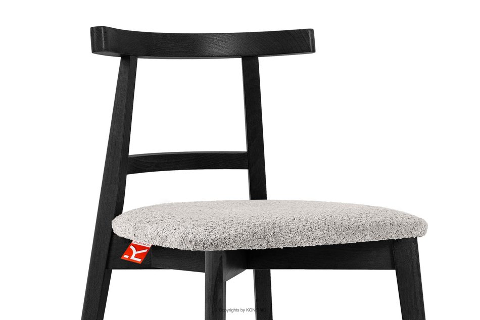 LILIO Vintage Boucle Stuhl Stahl/Schwarz 2 Stk. Stahl/Schwarz - Foto 6