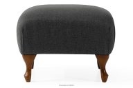 Klassischer Wohnzimmersofa anthrazit geflochtener Stoff