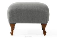 Klassischer Wohnzimmersofa Aschgrau Webstoff