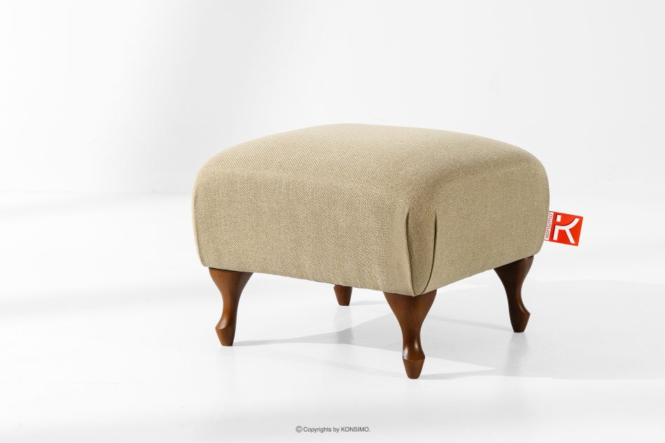 TOMIS Klassischer Wohnzimmersofa beige/blau geflochtener Stoff beige - Foto 1