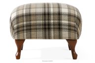 Klassischer Wohnzimmersessel braun/beige gewebtes Material