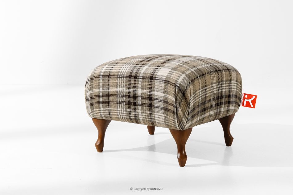 TOMIS Klassischer Wohnzimmersessel braun/beige gewebtes Material braun/beige - Foto 1