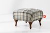TOMIS Klassischer Wohnzimmersofa beige/blau geflochtener Stoff beige/blau - Foto 2