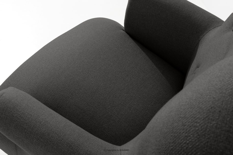 TOMIS Sessel und Pouffe Classic anthrazit Webstoff anthrazit - Foto 4