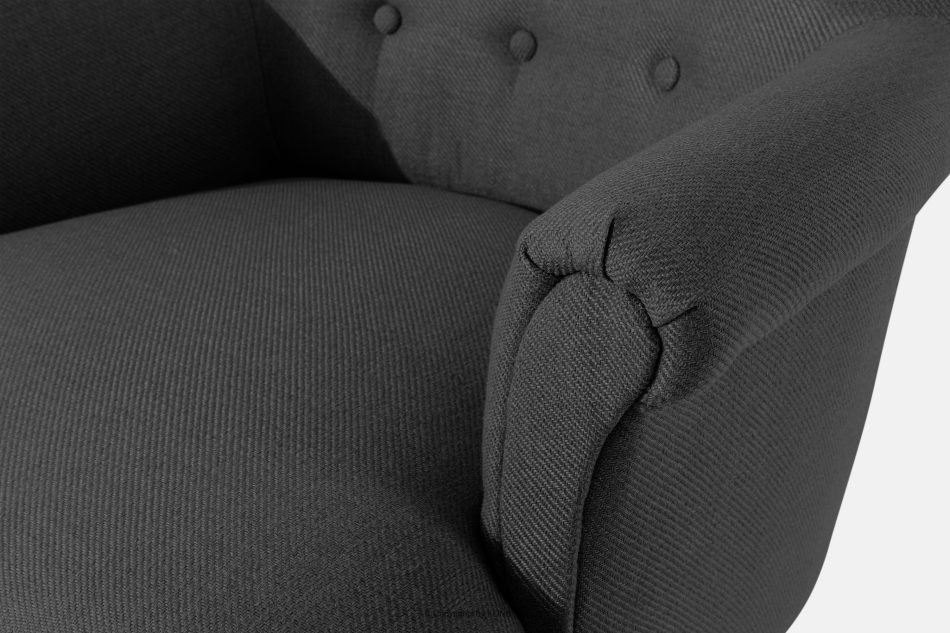 TOMIS Sessel und Pouffe Classic anthrazit Webstoff anthrazit - Foto 5