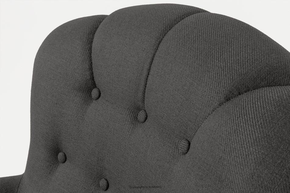 TOMIS Sessel und Pouffe Classic anthrazit Webstoff anthrazit - Foto 6