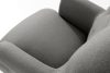 TOMIS Sessel und Pouffe Classic aschgrau Webstoff aschgrau - Foto 5