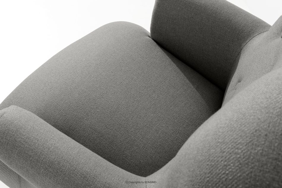TOMIS Sessel und Pouffe Classic aschgrau Webstoff aschgrau - Foto 4