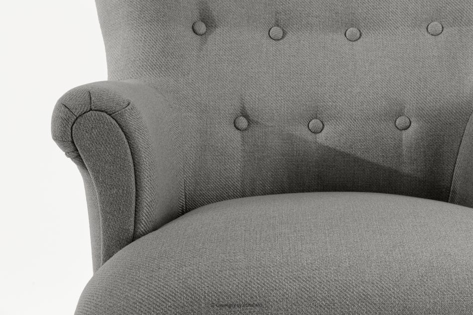 TOMIS Sessel und Pouffe Classic aschgrau Webstoff aschgrau - Foto 7