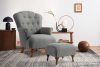 TOMIS Sessel und Pouffe Classic aschgrau Webstoff aschgrau - Foto 13