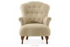 TOMIS Sessel und Pouffe Classic beige Webstoff beige - Foto 3