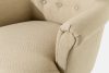 TOMIS Sessel und Pouffe Classic beige Webstoff beige - Foto 6