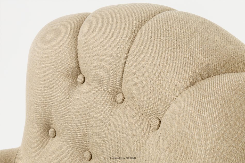 TOMIS Sessel und Pouffe Classic beige Webstoff beige - Foto 6