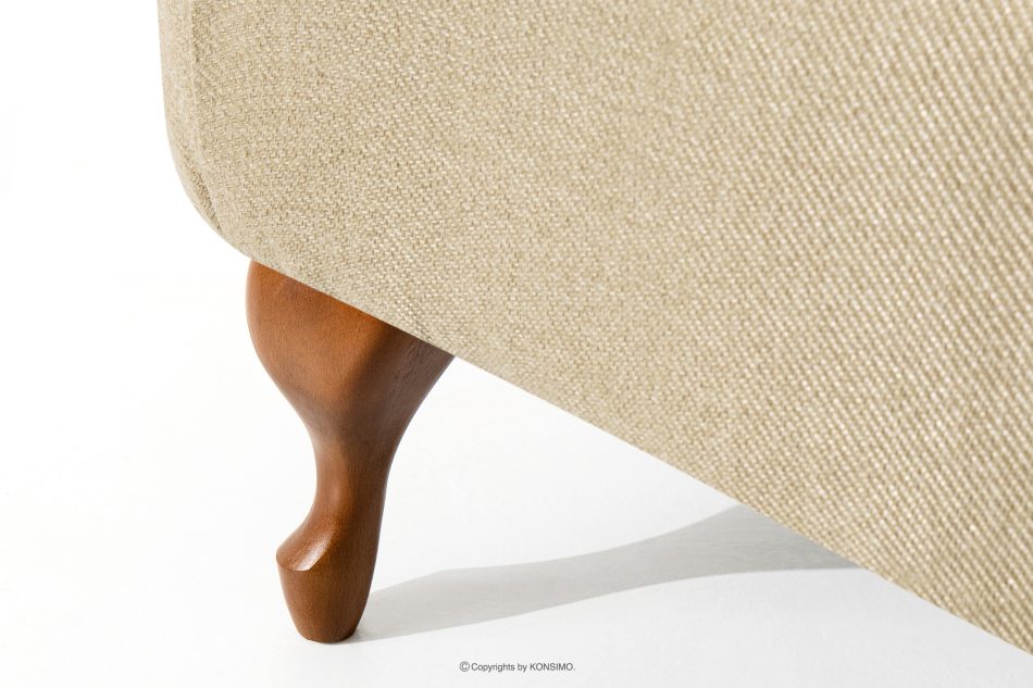 TOMIS Sessel und Pouffe Classic beige Webstoff beige - Foto 8