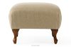TOMIS Sessel und Pouffe Classic beige Webstoff beige - Foto 10