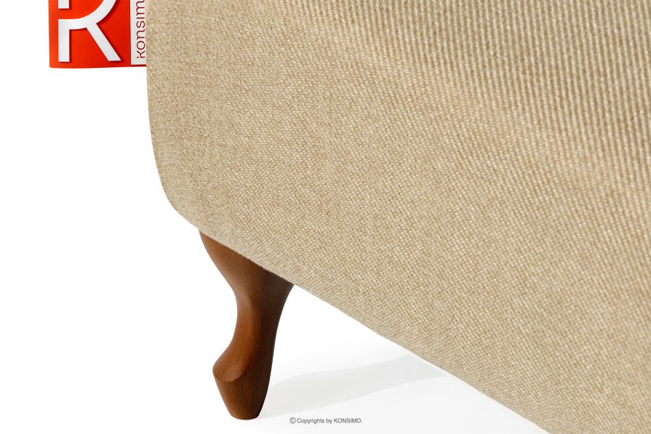 TOMIS Sessel und Pouffe Classic beige Webstoff beige - Foto 11