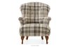 TOMIS Sessel- und Pouffe-Set braun/beige Webstoff braun/beige - Foto 3