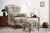 TOMIS Sessel- und Pouffe-Set braun/beige Webstoff braun/beige - Foto 14